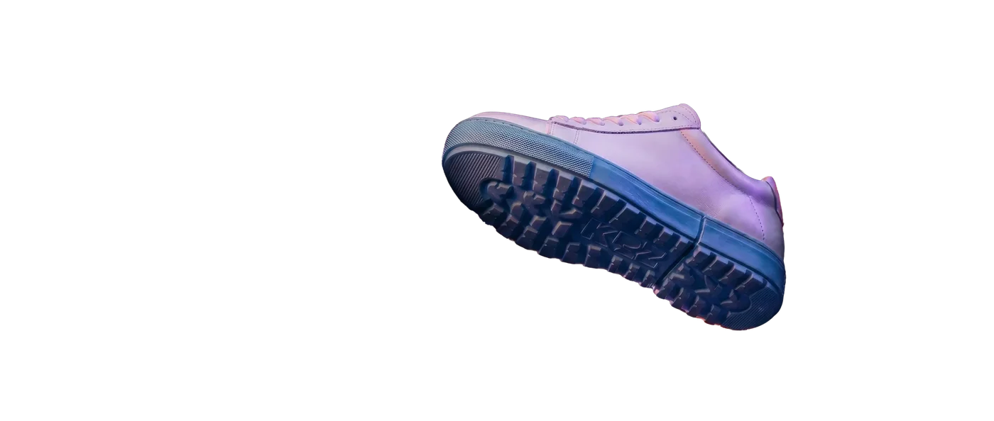 KRZ Sneaker mit blauer Sohle